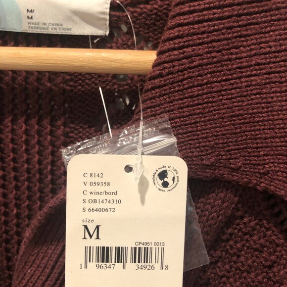 Free People Get Away Fauxchet Set - Color: Rum Raisin - Size: Medium NWT - Picture 7 of 7